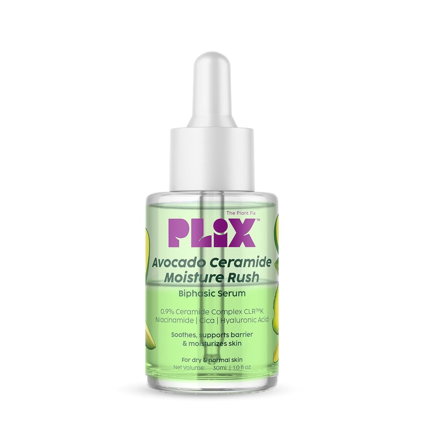 PLIX - THE PLANT FIX Avocado Ceramide Moisture Rush Biphasic Serum| For Deep Nourishment &