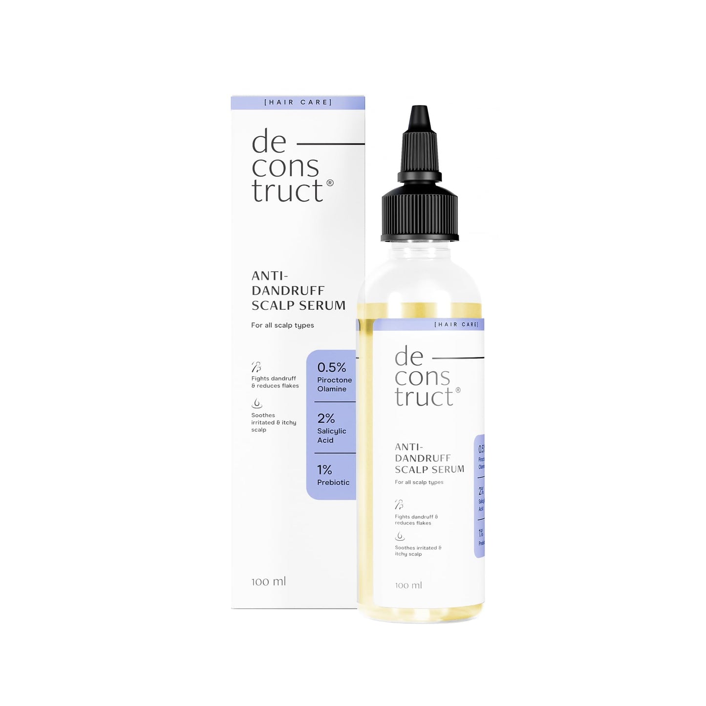 Deconstruct Anti-Dandruff Scalp Serum | Contains 2% Salicylic Acid + 1% Prebiotic + 0.5% P