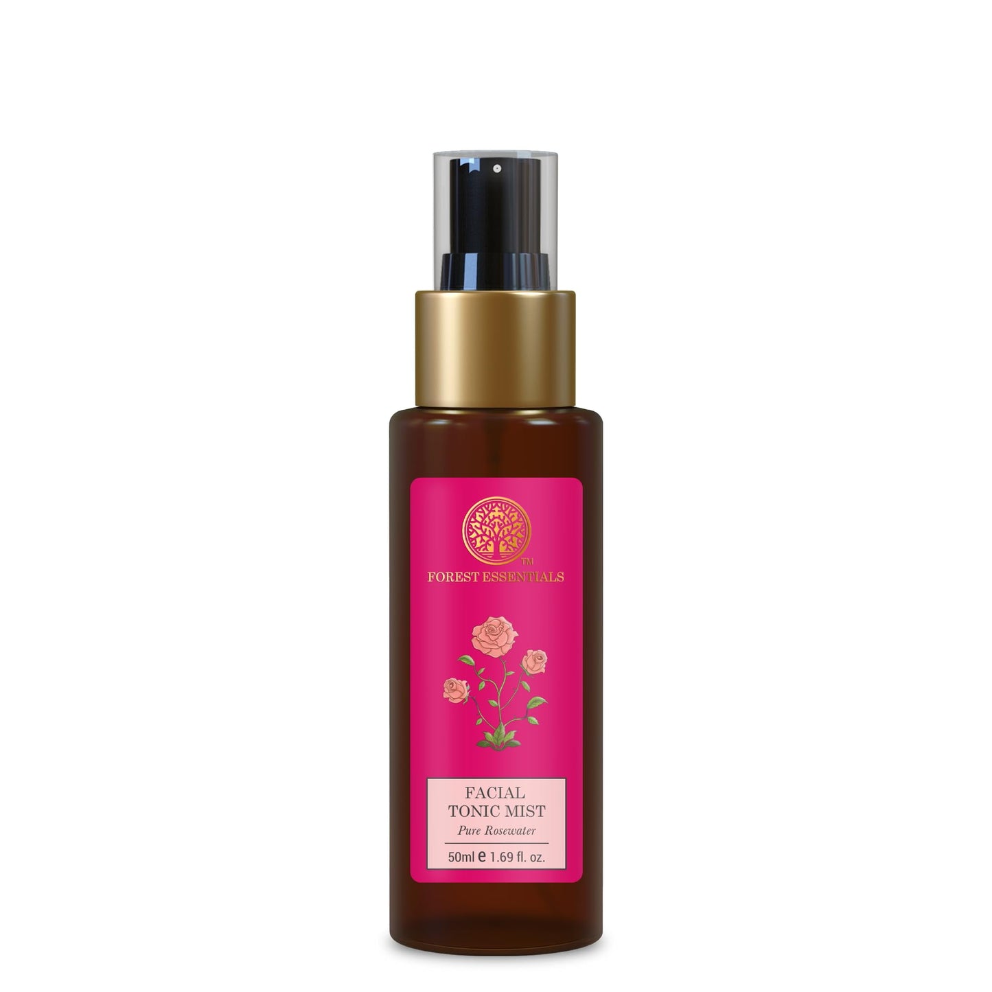 Forest Essentials Travel Size Facial Tonic Mist Pure Rosewater | Refreshing Face Toner For