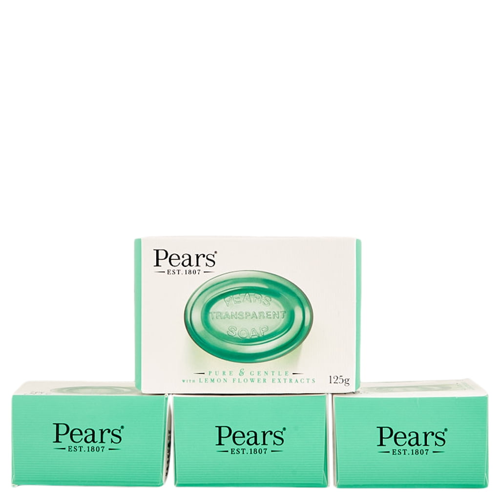 Pears Oil-Clear Soap With Lemon Flower Extract 4 Ct 4.4 oz
