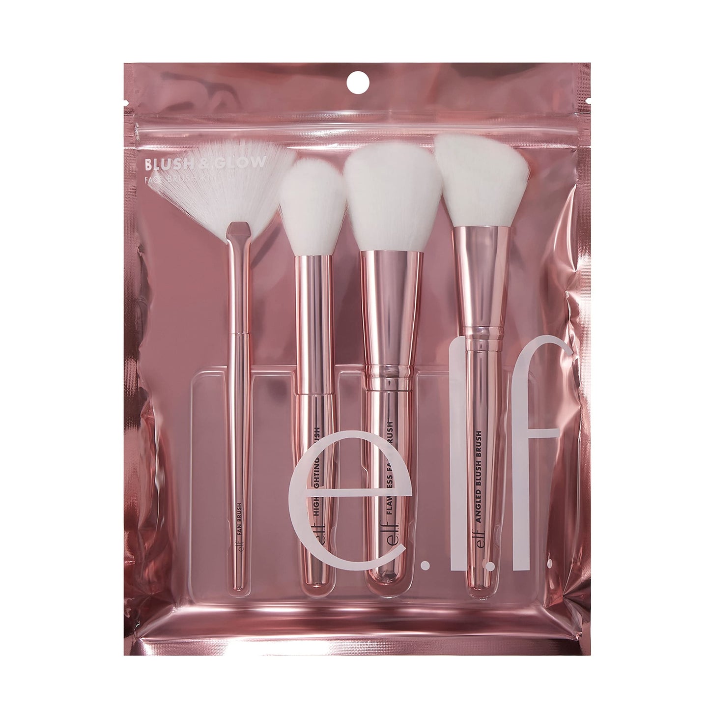 E.L.F. Cosmetics Blush & Glow Brush Kit, Blushes For Applying Powder, Blush, Bronzer & Hig