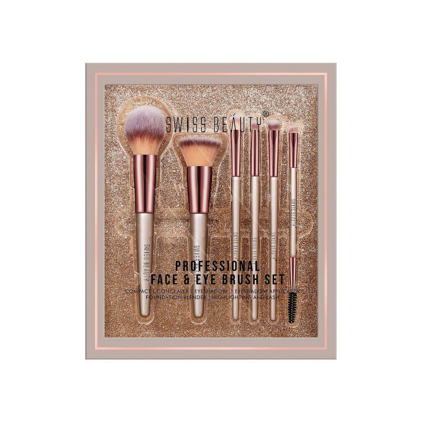 Swiss Beauty Professional Face & Eye Brush - Set of 6