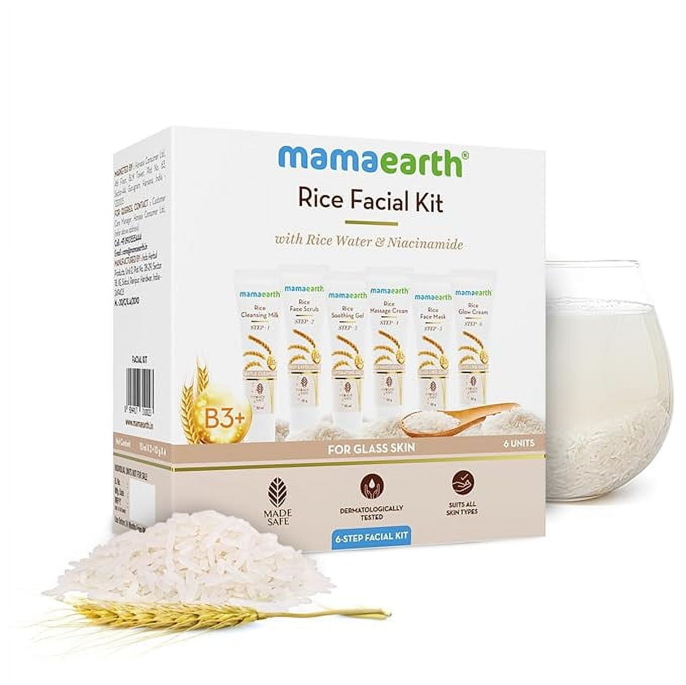 Mamaearth Rice Facial Kit With Rice Water & Niacinamide for Glass Skin - 60g