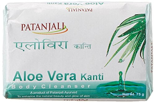 Patanjali Kanti Aloe Vera Body Cleanser Soap, 75g - pack of 2