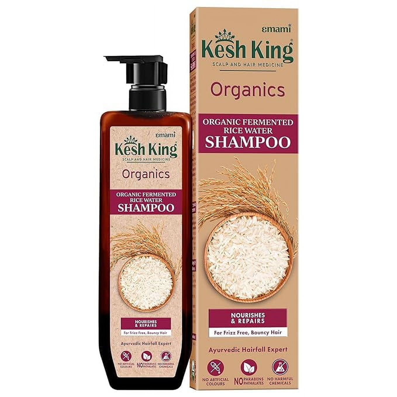 Kesh King Organics Fermented Rice Water Shampoo | Nourishes & Repairs | For Frizz-Free, Bo