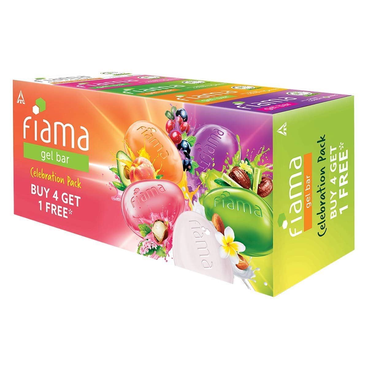 Fiama Gel Bar Celebration Pack With 5 Unique Gel Bars & Skin Conditioners For Moisturized