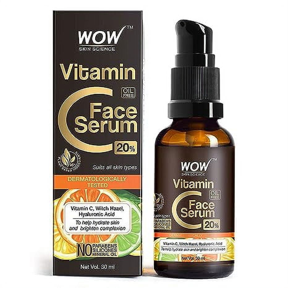 WOW Skin Science Vitamin C Serum for Face with Hyaluronic Acid - Vitamin C FaceSerum Women