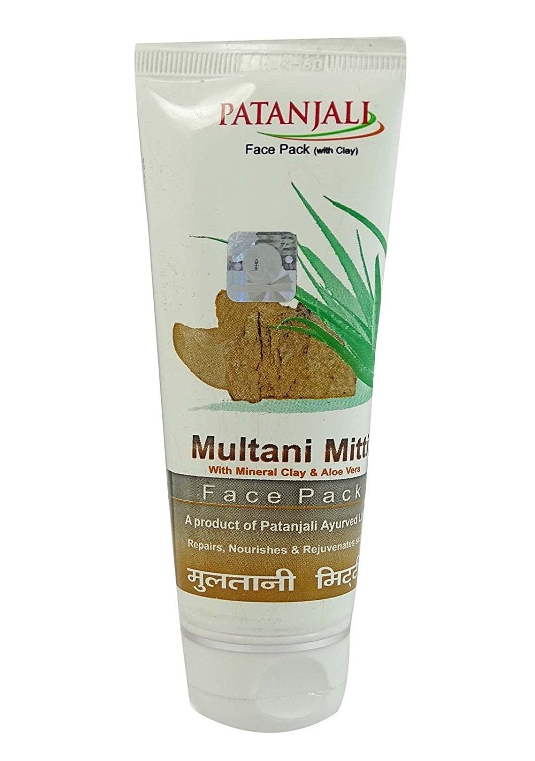 Patanjali Aloevera Multani Mitti FacePack, 60g (Pack of 6)