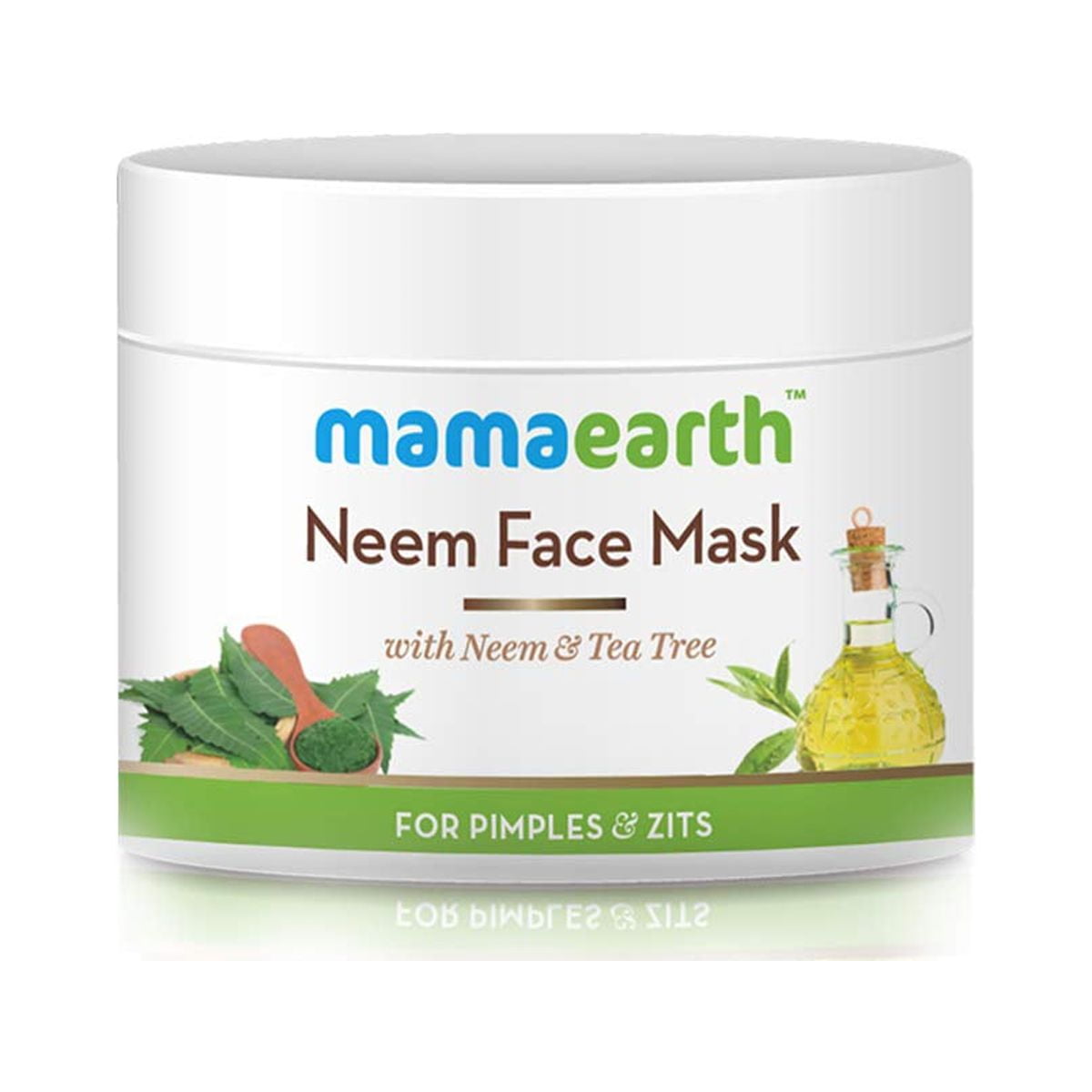 Mamaearth Neem FaceMask with Neem and Tea Tree for Pimples and Zits, 100 ml