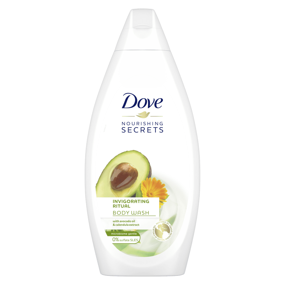 Dove Body Wash Avocado 500 ml/16.9 oz Invigorating Ritual 2 Pack