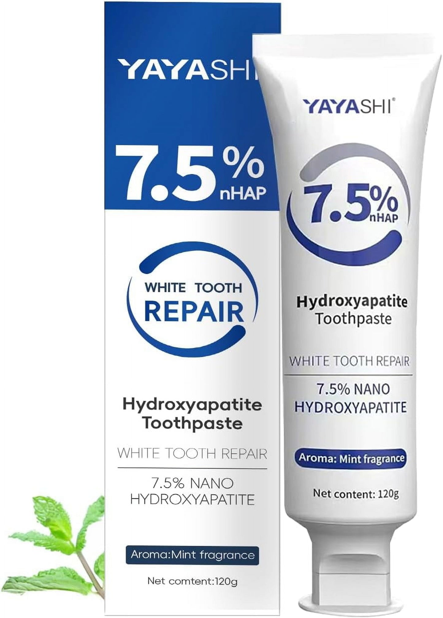 Yayashi 2025 New Hydroxyapatite Toothpaste for Enamel Protection,Gentle Mint, Fresh Breath