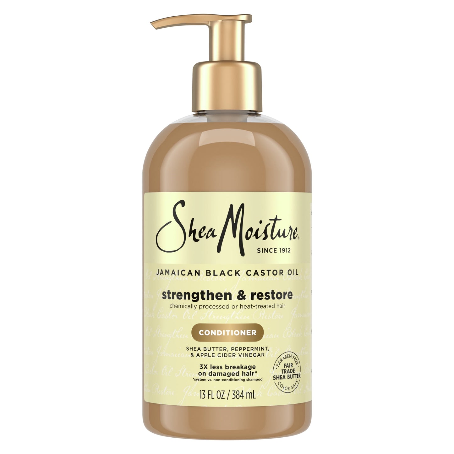 SheaMoisture Strength and Restore Daily Conditioner, Jamaican Black Castor Oil, 13 fl oz B