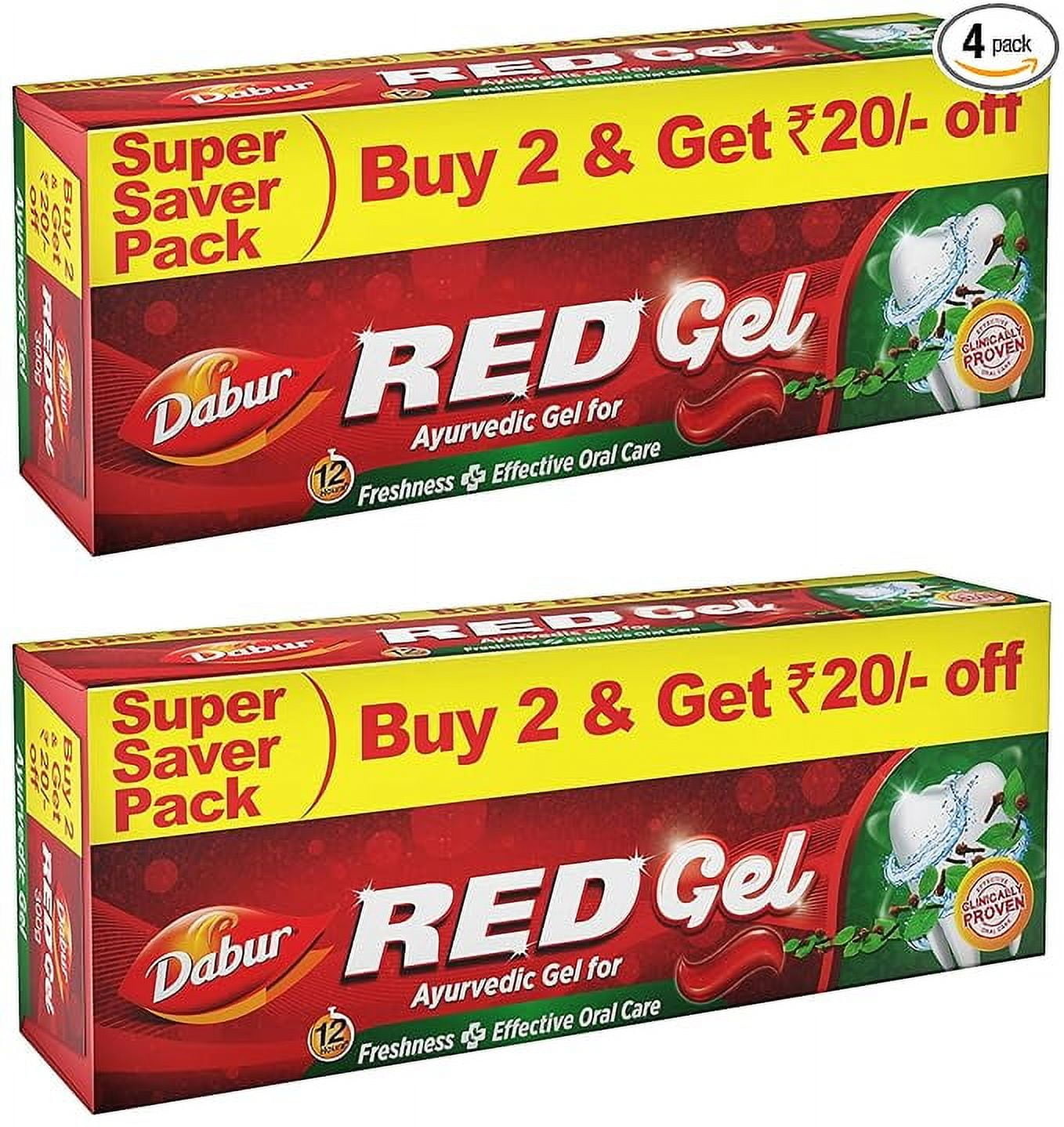 Dabur Red Gel Ayurvedic Toothpaste - 300g (150g x 2,