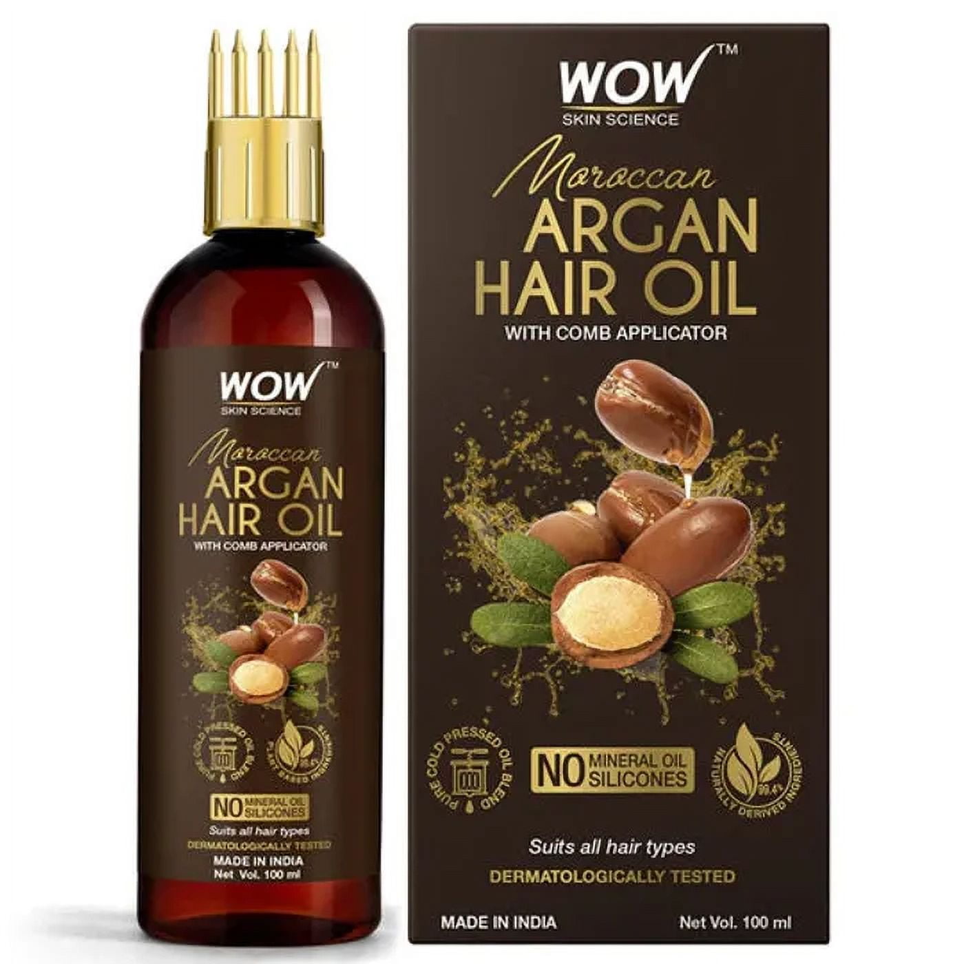 Wow Skin Science Moroccan Argan HairOil, 100ml