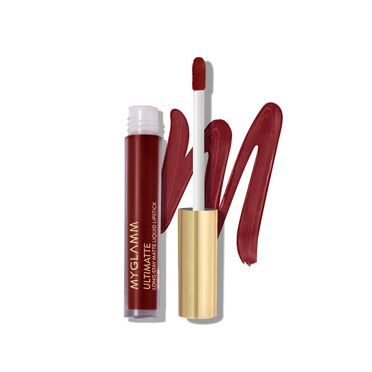 MyGlamm Ultimatte Long Stay Matte Liquid Lipstick - Plum Beauty (Burgundy) | Long Lasting