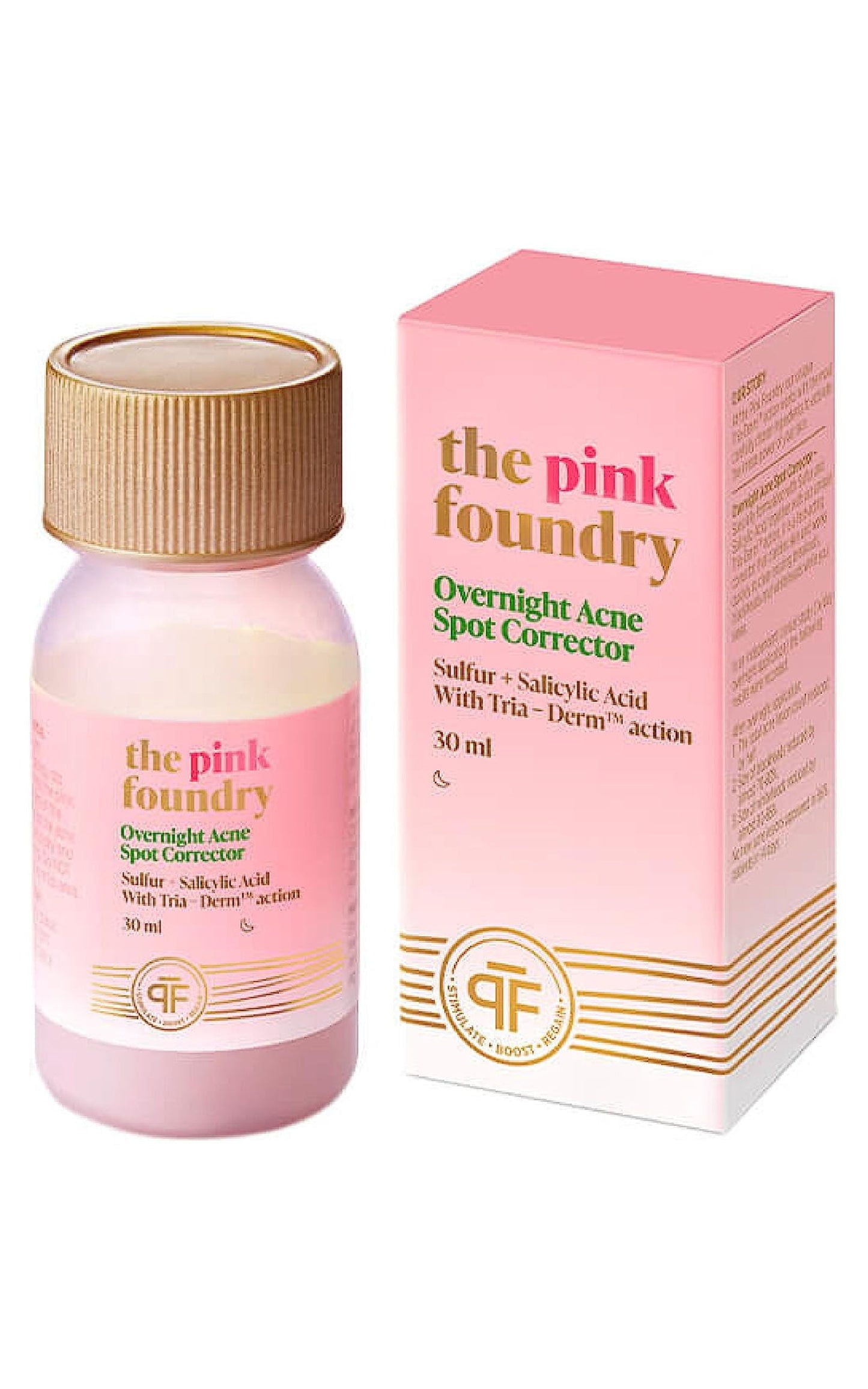 The Pink Foundry Acne Spot Corrector & Drying treatment | Fast reduction of Pimples, Black