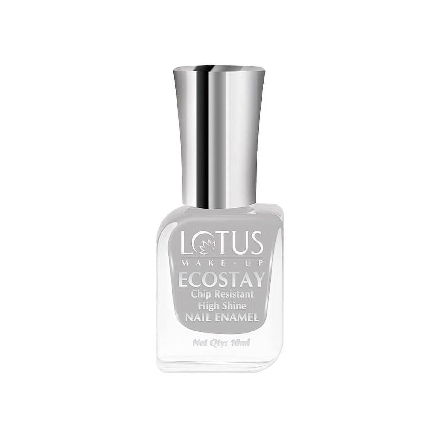 Lotus Herbals ECOSTAY Nail Enamel SILVER CHROME 10ml E42