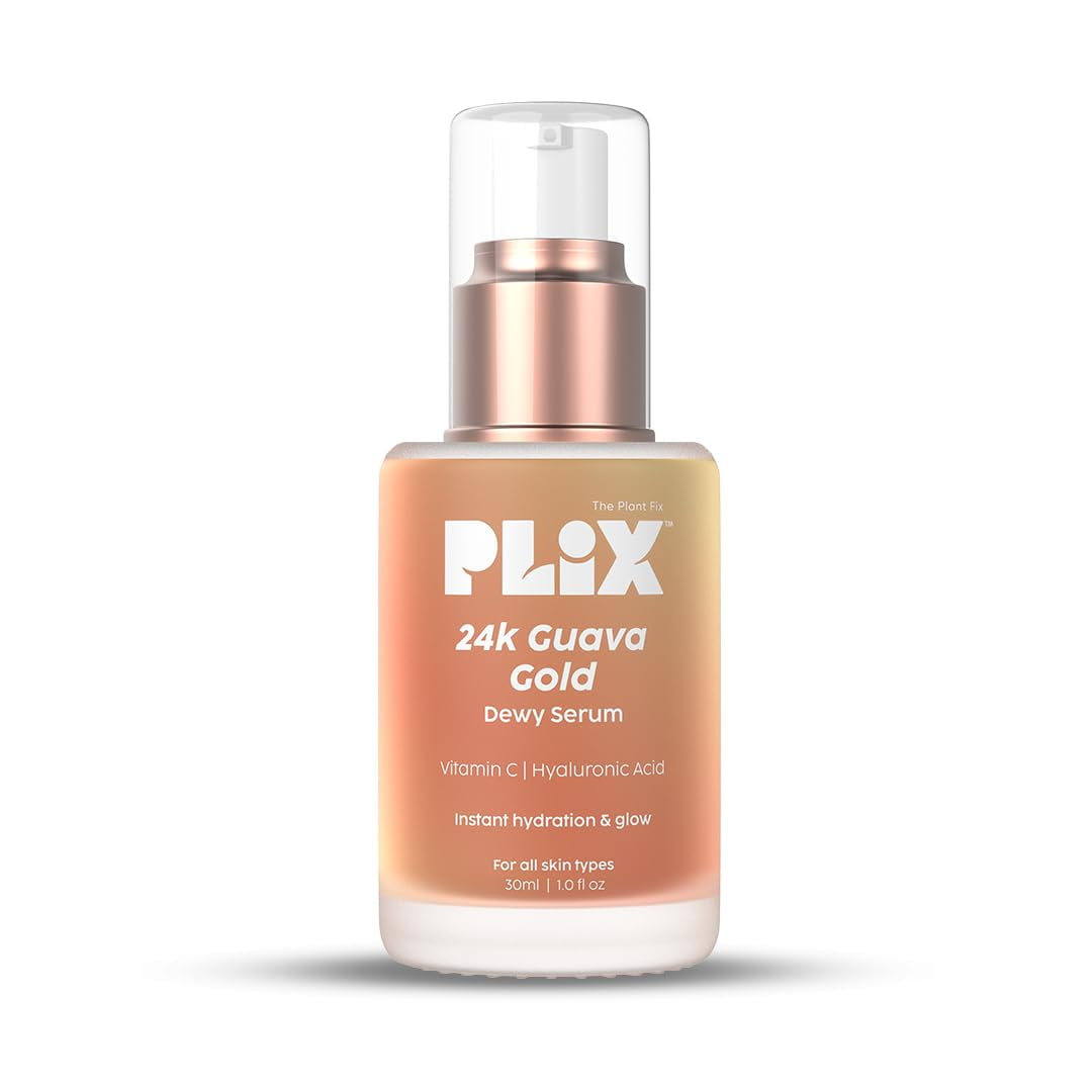 PLIX - THE PLANT FIX 24K Guava Gold Serum | Vitamin C & Hyaluronic Acid | Brightens Skin &