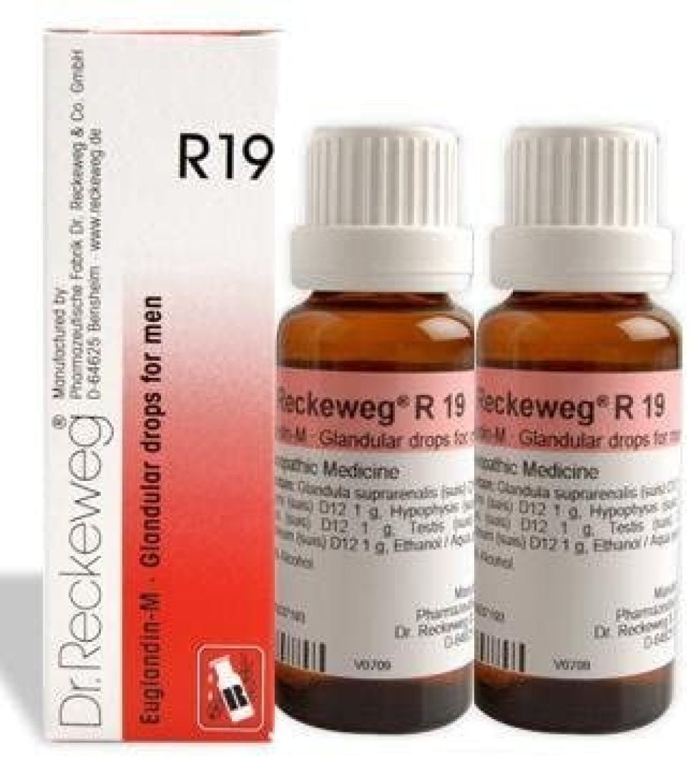 Dr.Reckeweg Germany R19 Glandular Drops For Men Pack Of 2 by Dr. Reckeweg