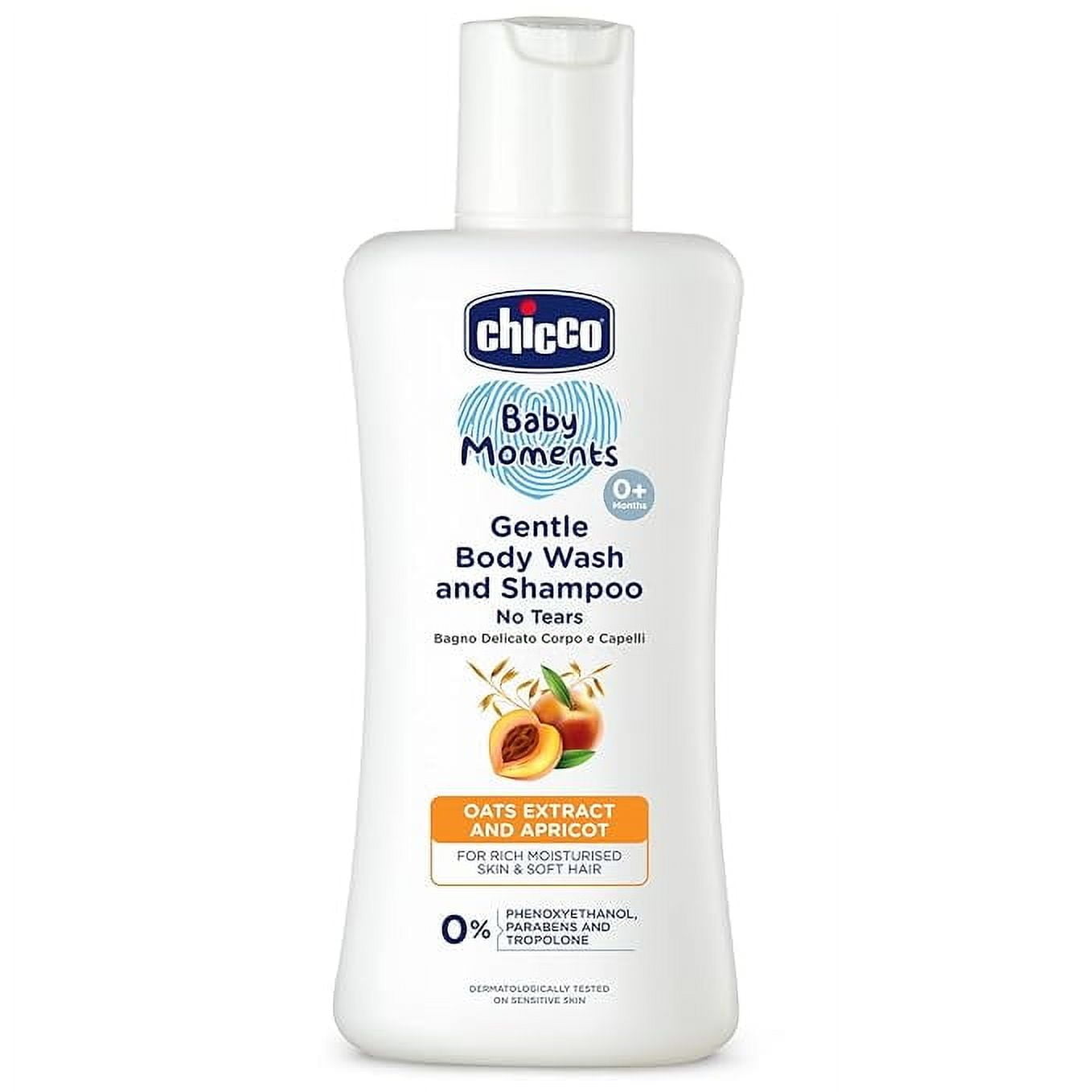 Chicco GENTLE BodyWash & SHAMPOO WITH OATS EXTRACT & APRICOT-100 ml