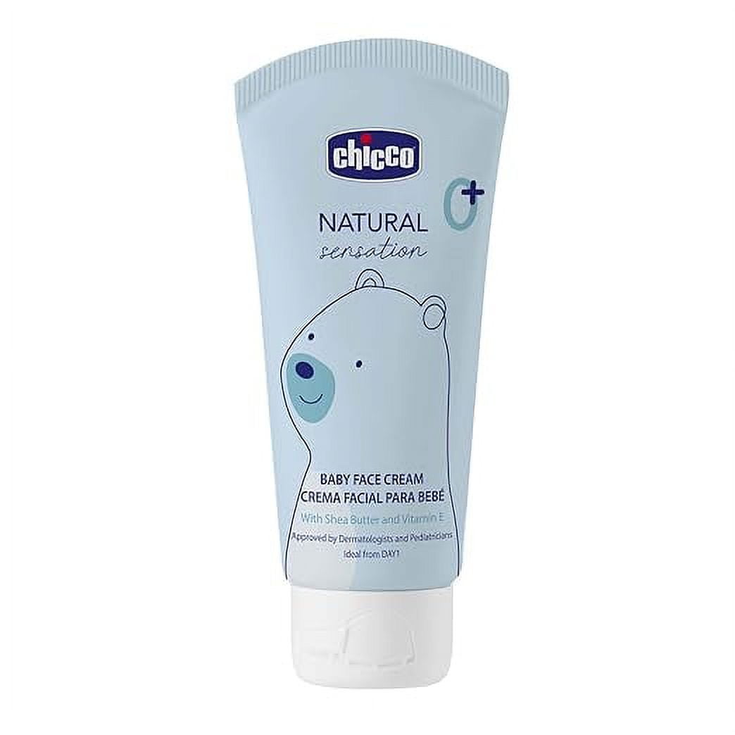 Chicco Natural Sensation Baby Face Cream with Shea Butter & Vitamin E, 50ml|Long Lasting F