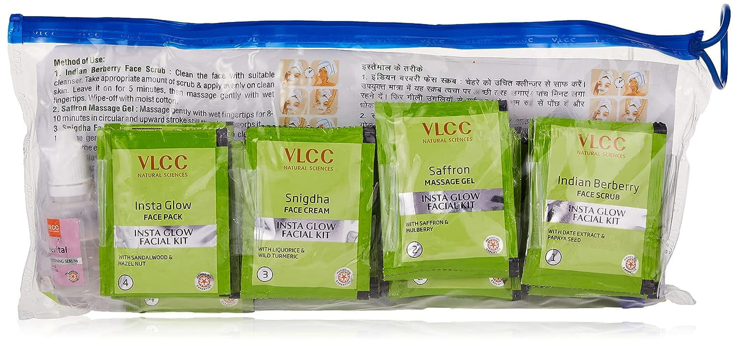 VLCC Salon Series Instaglow Facial Kit (6 Facials)(240gm+12ml)