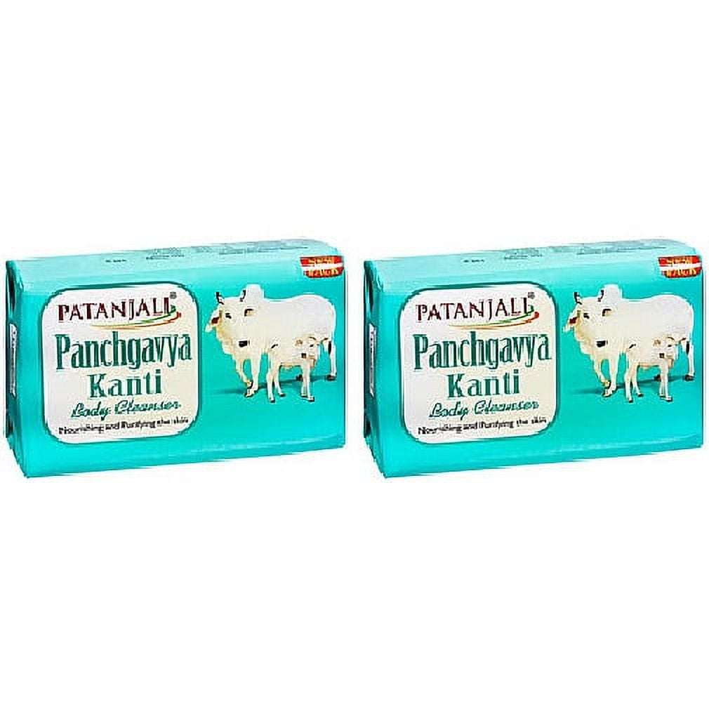 Pack Of 2 - Patanjali Panchgavya Kanti Body Cleanser Soap Bar - 140 Gm (4.93 Oz)