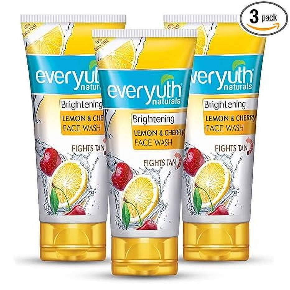 Everyuth Naturals Brightening Lemon & Cherry FaceWash,