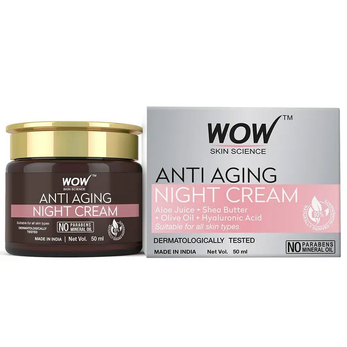 Wow Skin Science Anti Aging NightCream, 50ml