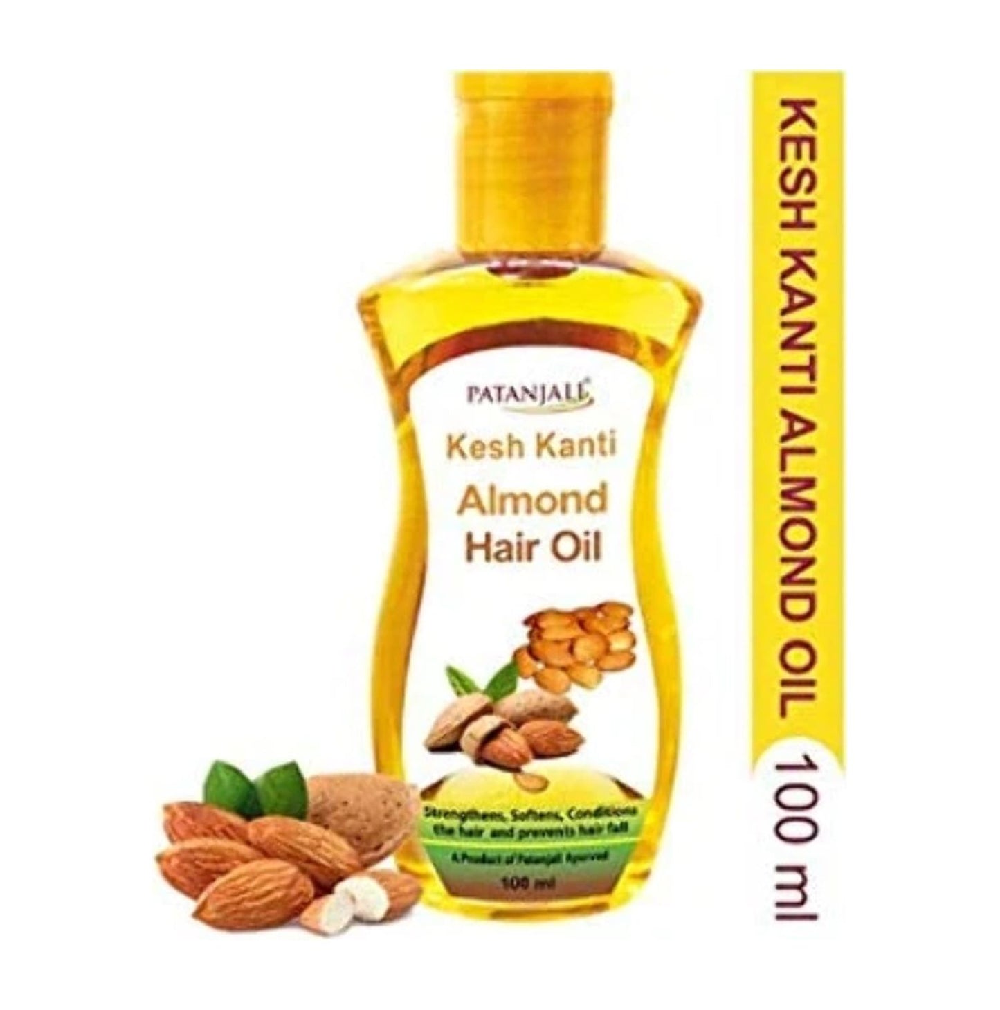Patanjali Kesh Kanti Almond HairOil - 50 ml (Pack of 4)