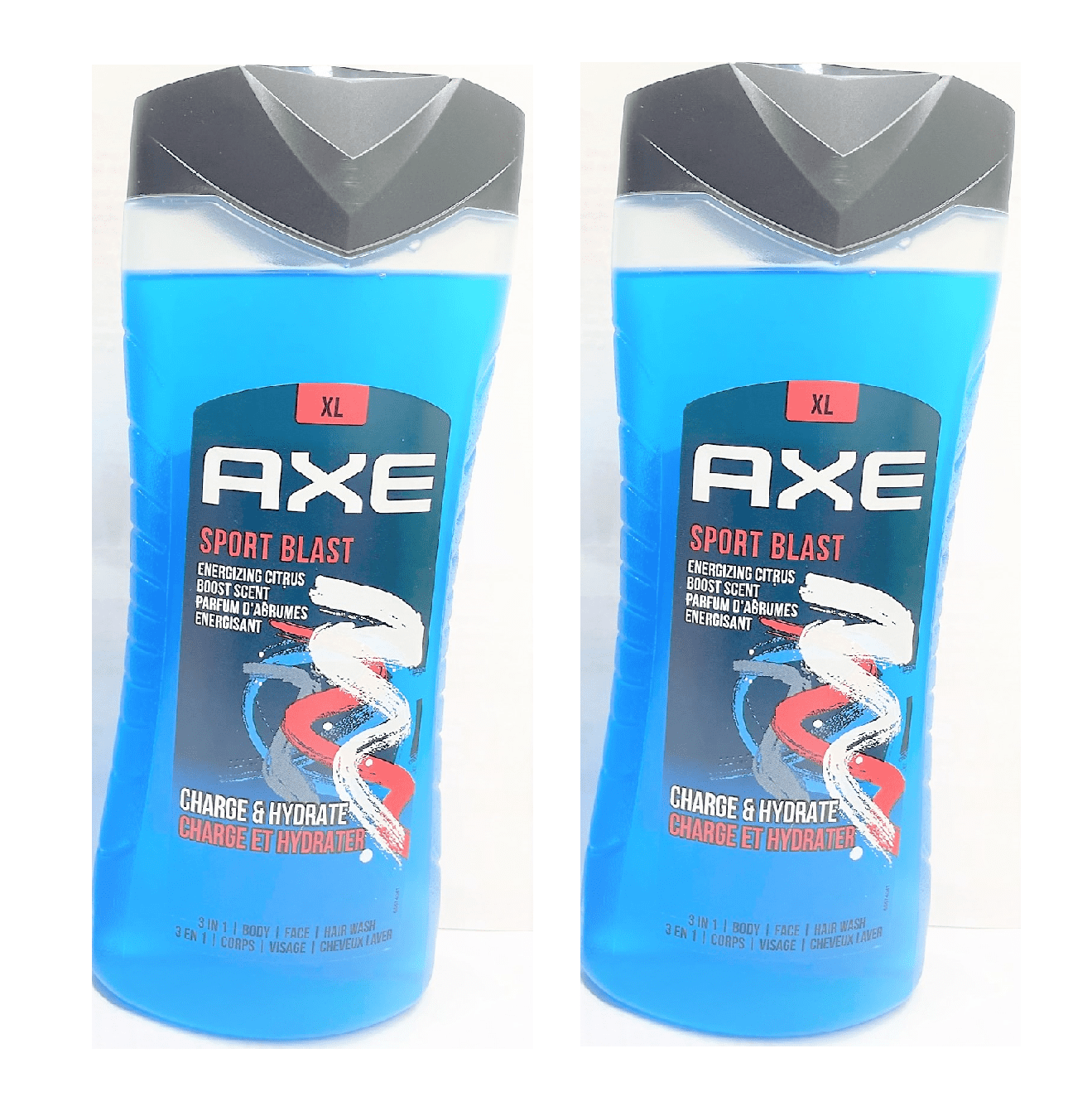 AXE 3-in-1 BodyWash - Sport Blast, (Energizing Citrus), Net.Wt 13.5 fl.oz (2)