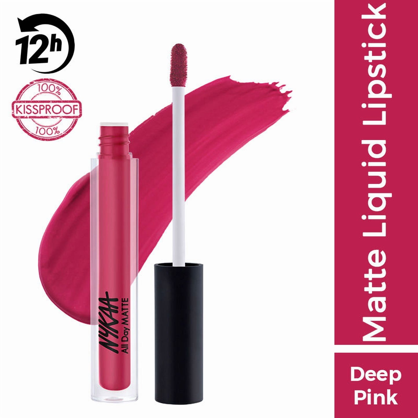 Nykaa All Day Matte Waterproof, Transfer Proof, 12H Liquid Lipstick - Dream Wife
