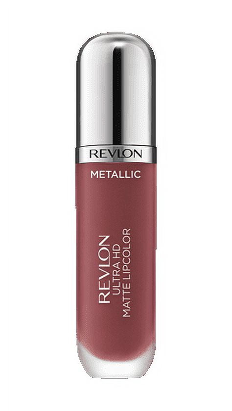 Revlon Ultra HD Metallic Matte Liquid Lipcolor, Liquid Lipstick, 100% Wax-Free, Shine