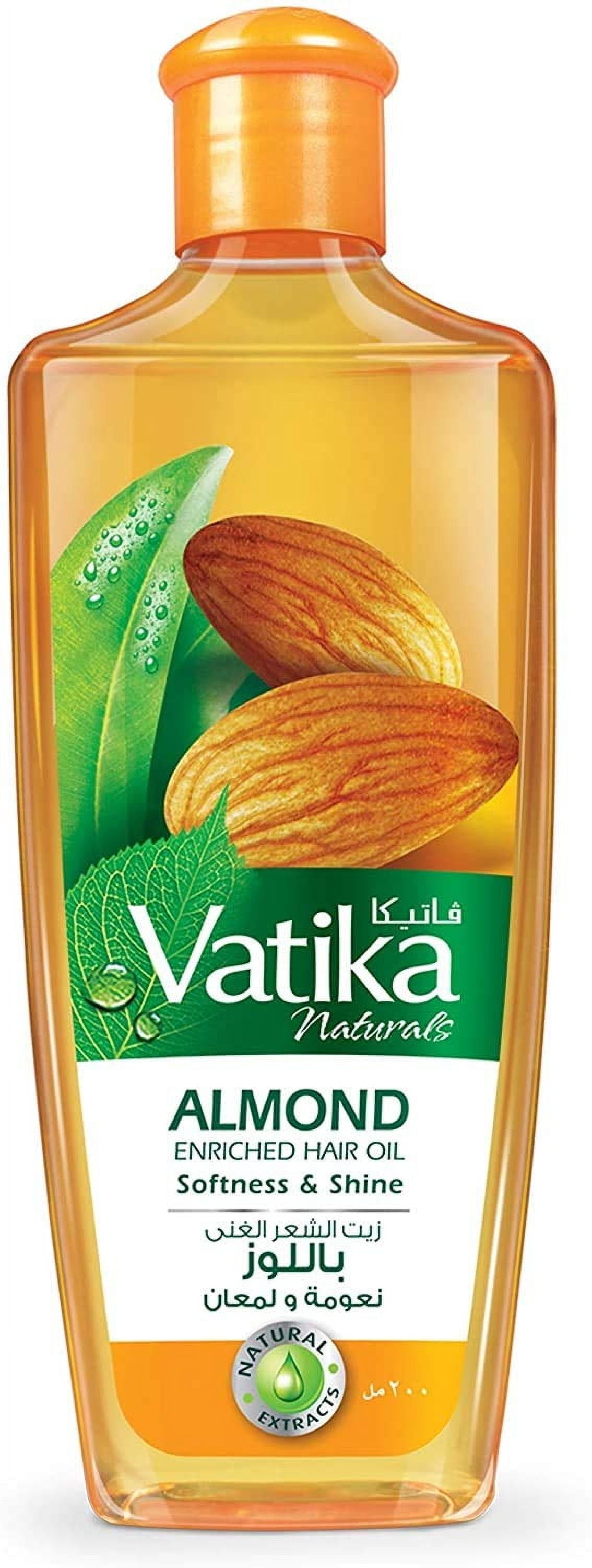 Dabur Vatika Imported Almond Enriched HairOil For Softness & Shine HairOil (200 Ml)