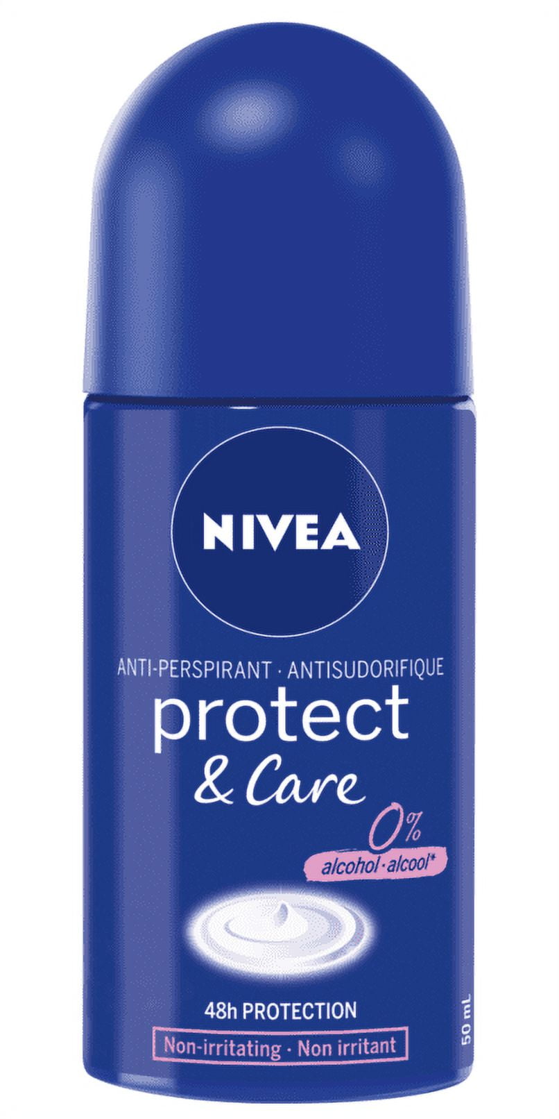 Nivea Protect & Care Roll-On Antiperspirant Deodorant, Creme, 50 mL