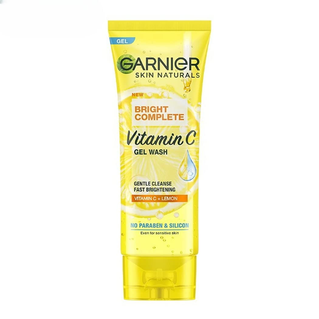 Garnier Facewash Gel, Gentle Cleanser, Fast Brightening, For Instant Brighter Skin, Bright
