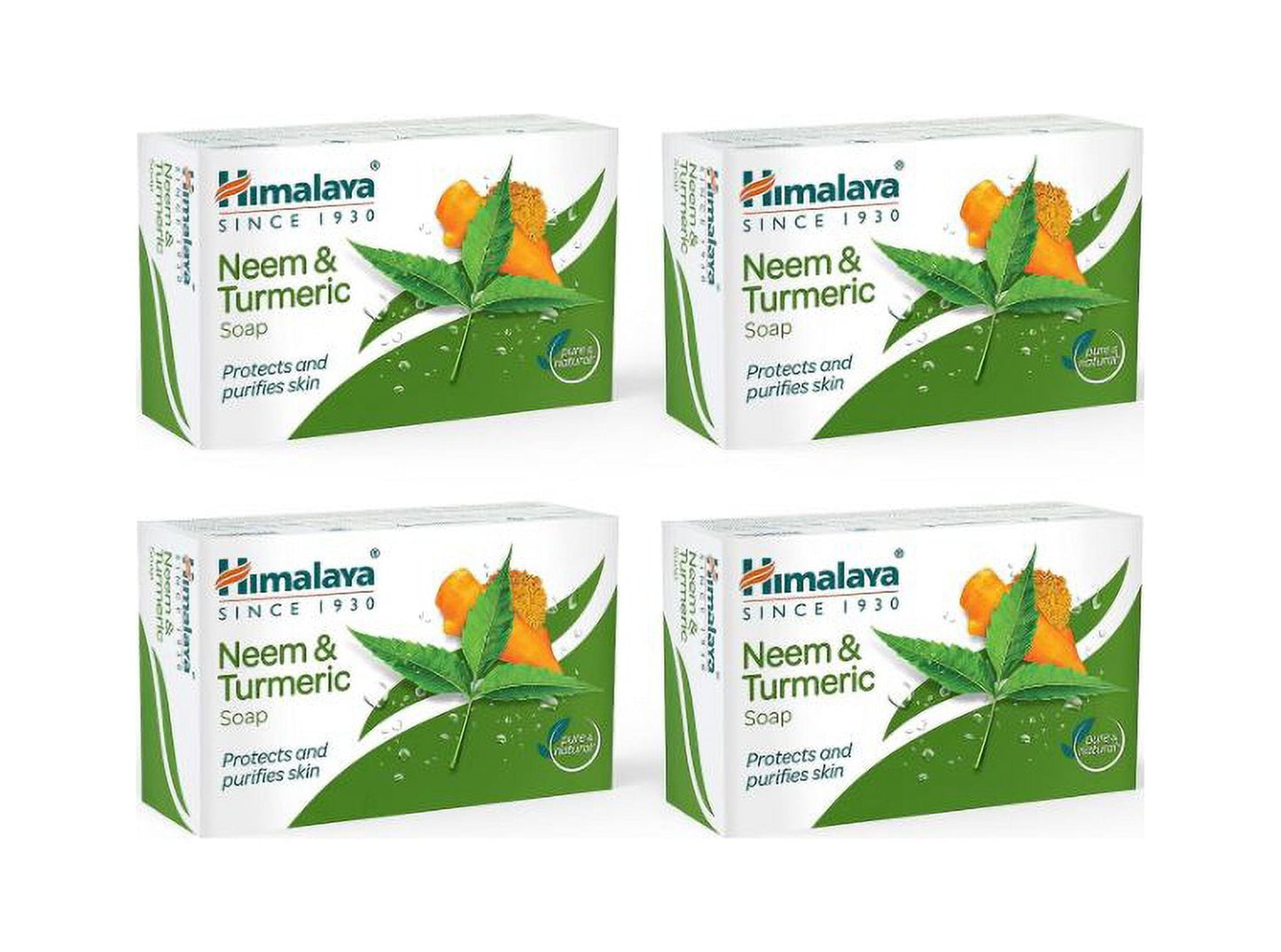 Himalaya Soap, Neem & Turmeric, 75g (Pack of 4)