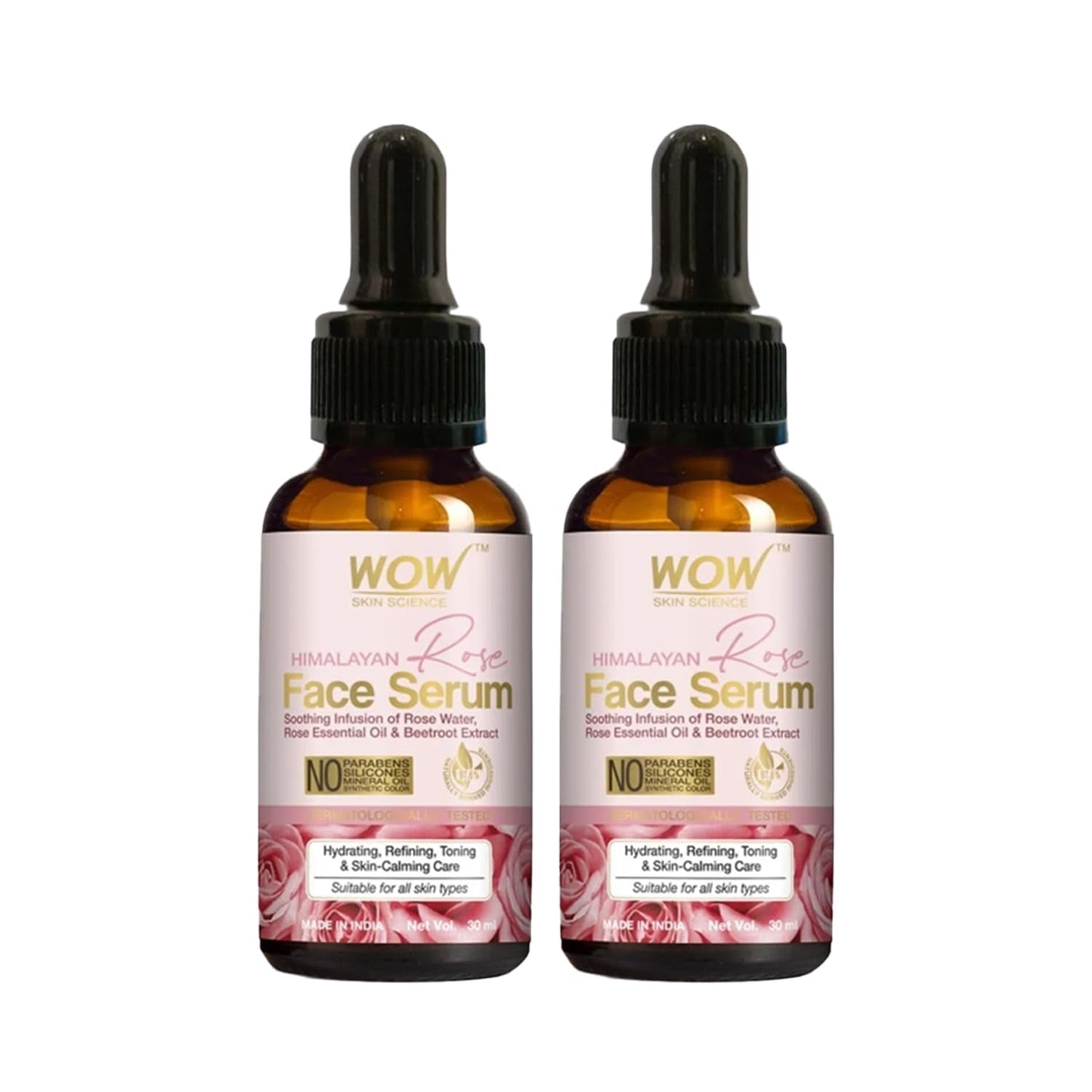 Wow Skin Science Hydrating Himalayan Rose FaceSerum | Rose Essential Oil & Beetroot | Vita