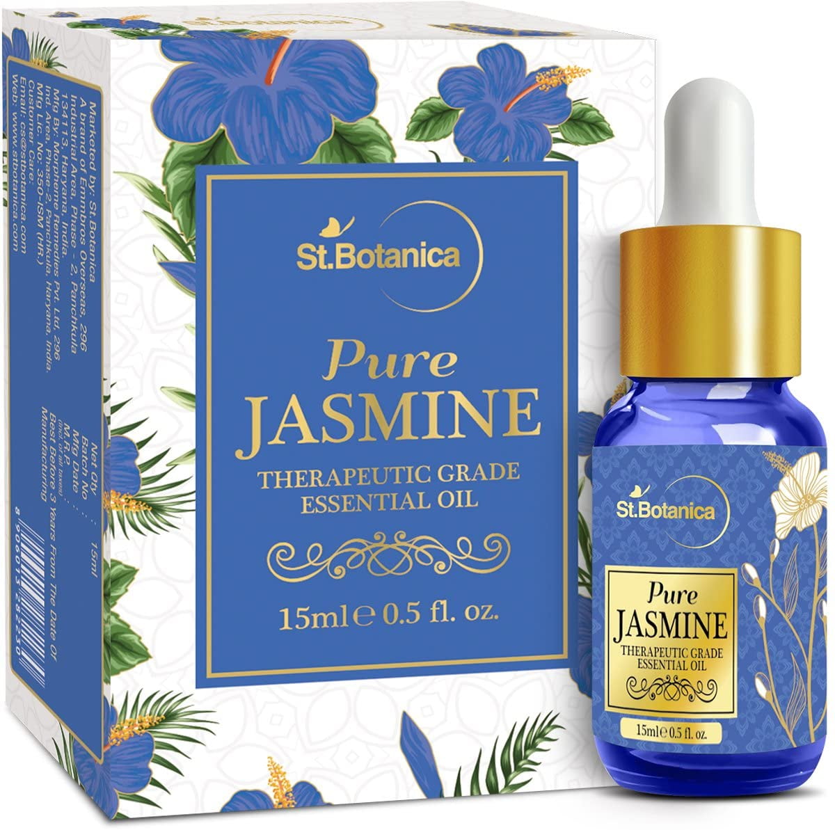St.Botanica Pure Jasmine Essential Oil, 15ml