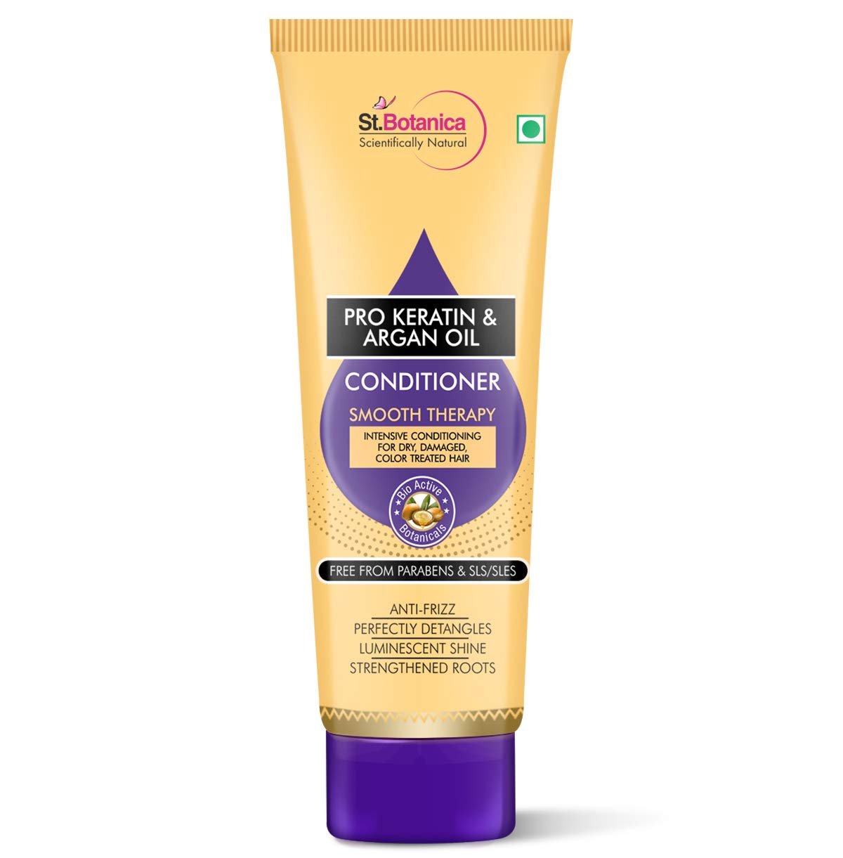 StBotanica Pro Keratin & Argan Oil Hair Conditioner, No SLS, Paraben, Mineral Oil, 25ml