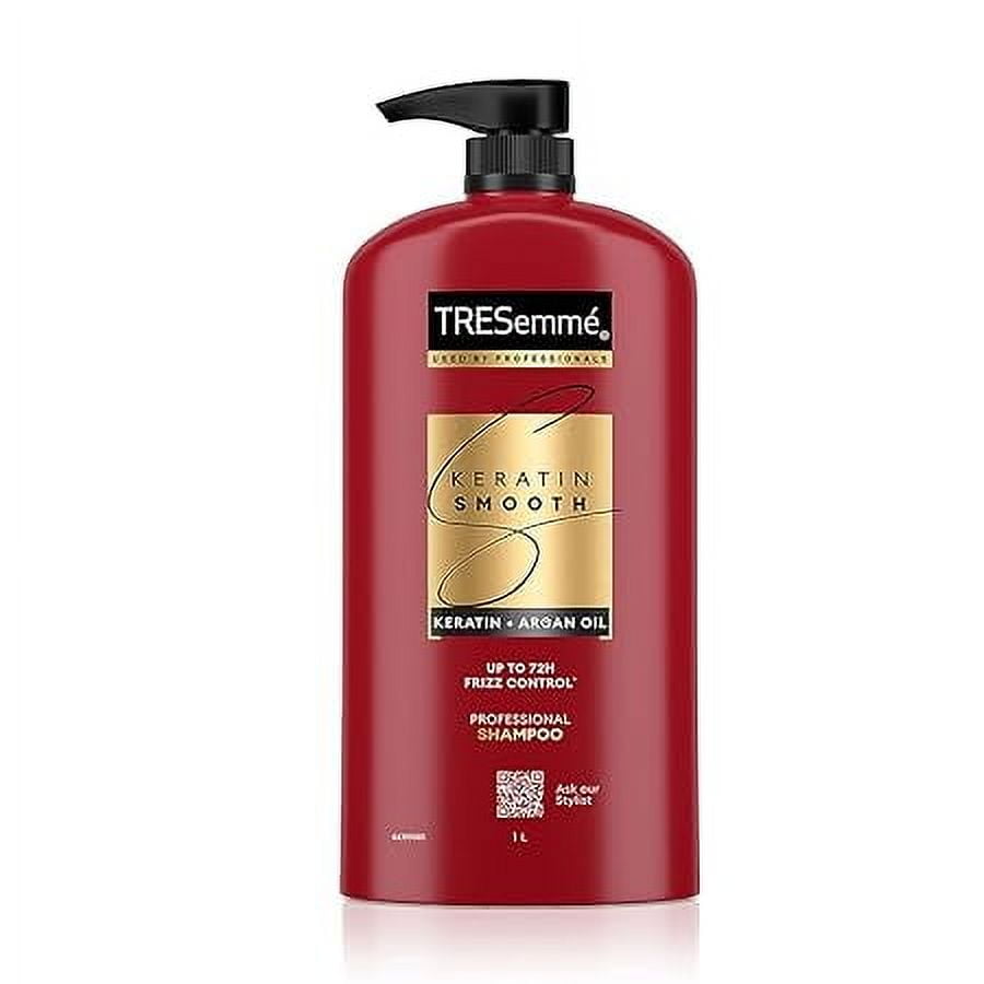Tresemme Keratin Smooth Shampoo for Straighter Shinier Hair with Keratin 1 Liter Pack
