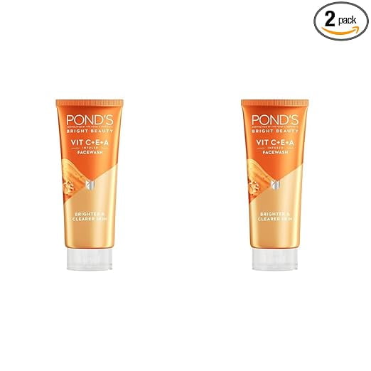 PONDS Bright Beauty Vit C+E+A Gel FaceWash 50ml (Pack of 2)