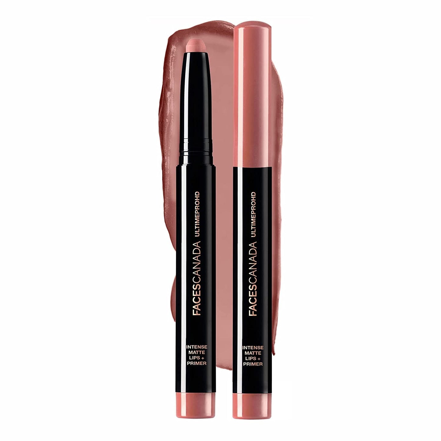 Faces Canada HD Intense Matte Lipstick, Feather light comfort, 10 hrs stay, Primer infused