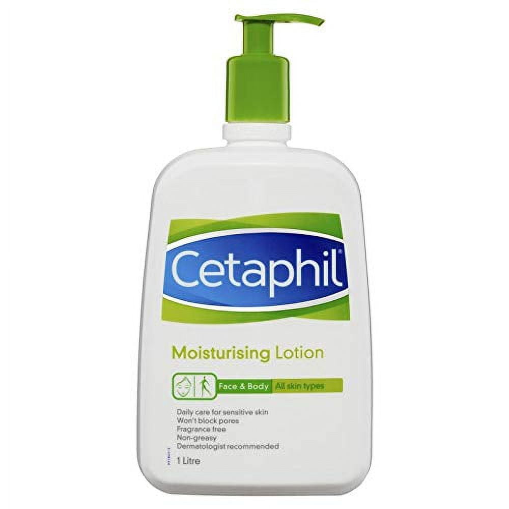 Cetaphil Moisturizing Lotion 1000 ml - 1 Litre, Dry to Normal Skin, Sensitive Skin, 33.8 F