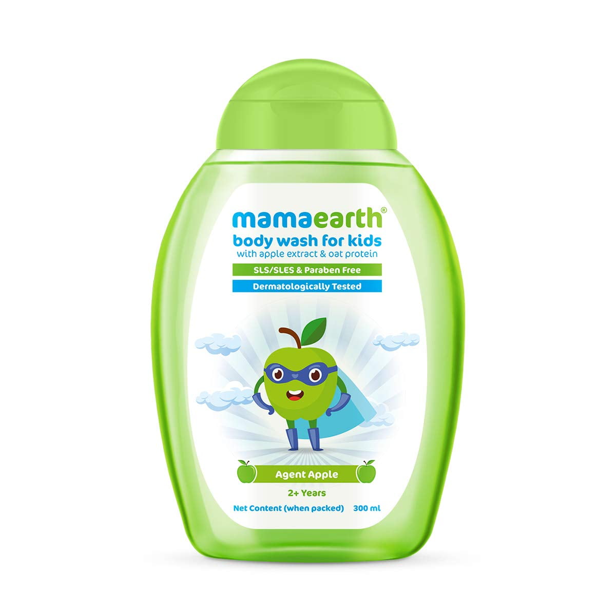 Mamaearth Agent Apple BodyWash for Kids with Apple and Oat Protein – 300 ml
