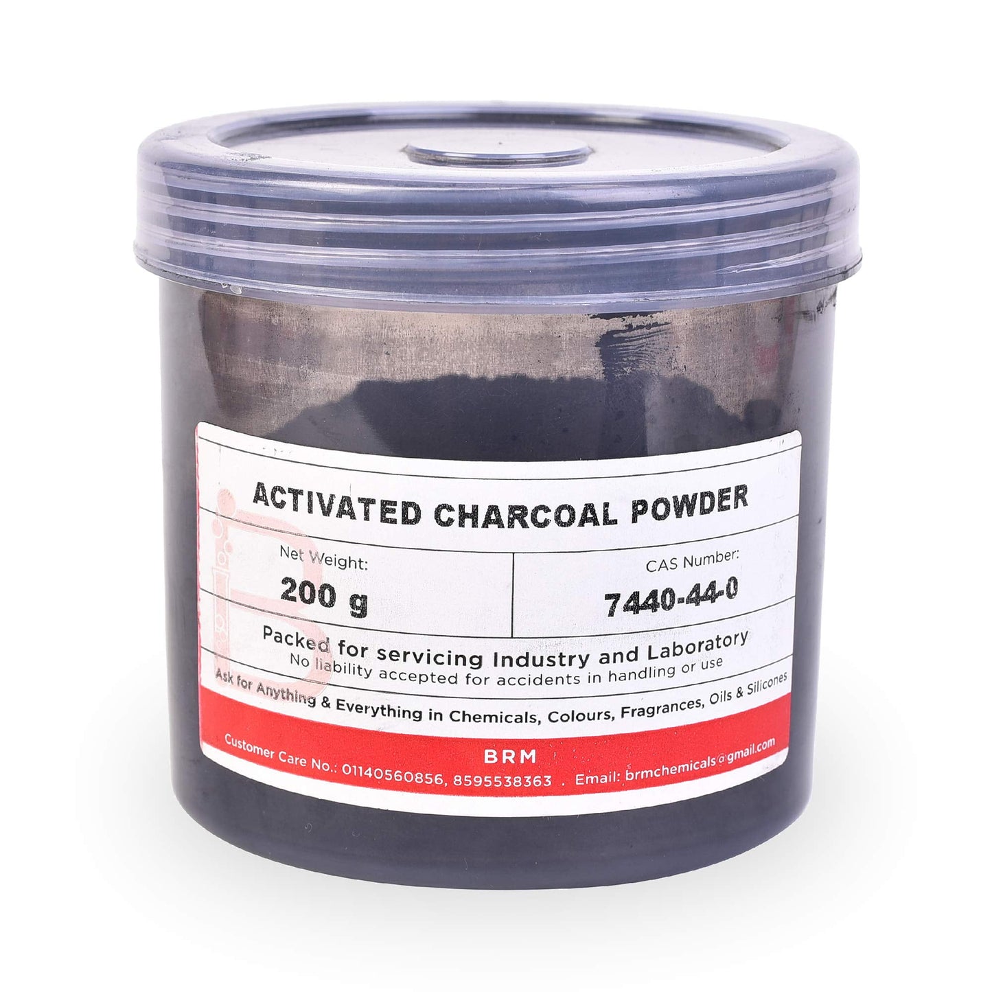 BRM Herbals Activated Charcoal Powder - 200 Grams For Facemask, DIY Beauty Products, Make