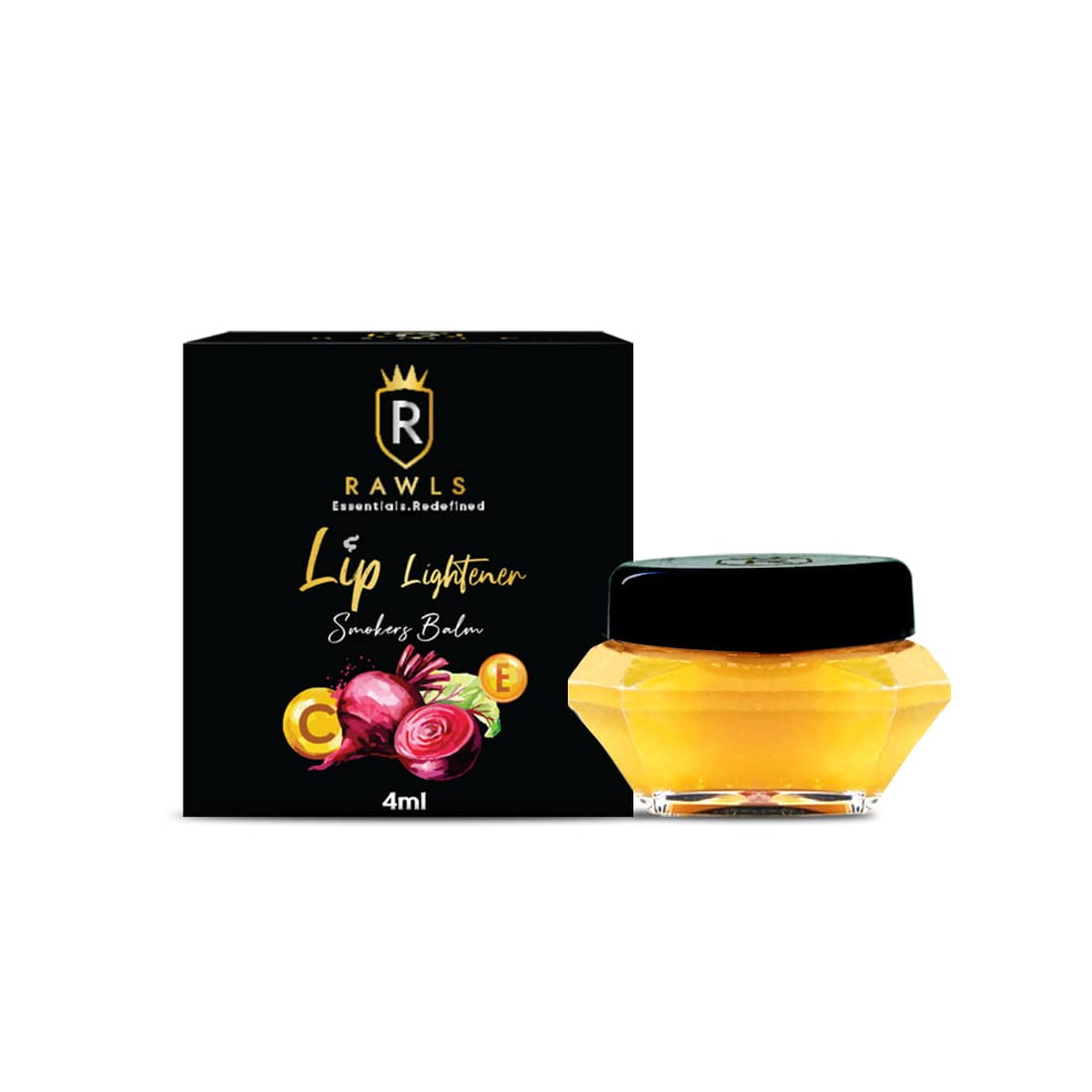 RAWLS Lip Lightener Smokers Balm for Women and Men/Enriched with Jojoba oil, Beet root oil