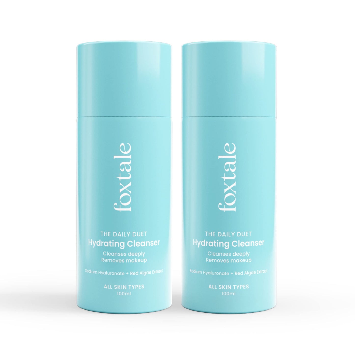 Foxtale Hydrating FaceWash And Makeup Remover, With Hyaluronic Acid, Cleanser For Dry, Nor