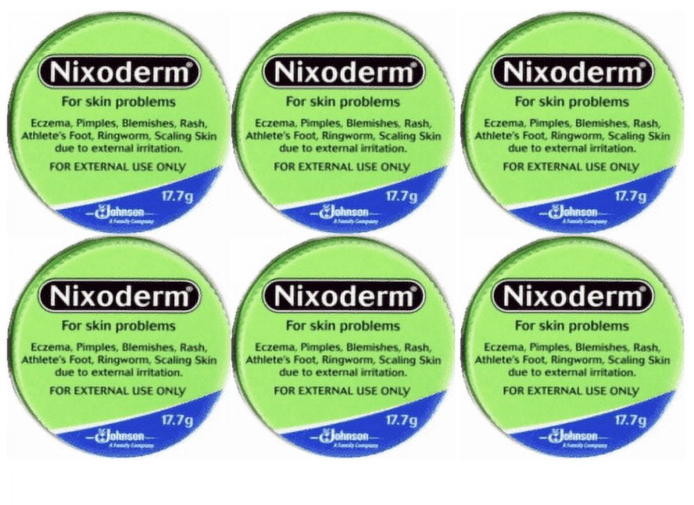 Nixoderm Cream For Eczema, Blemishes, Pimples, Rashes, Athletes Foot (Pack of 6)