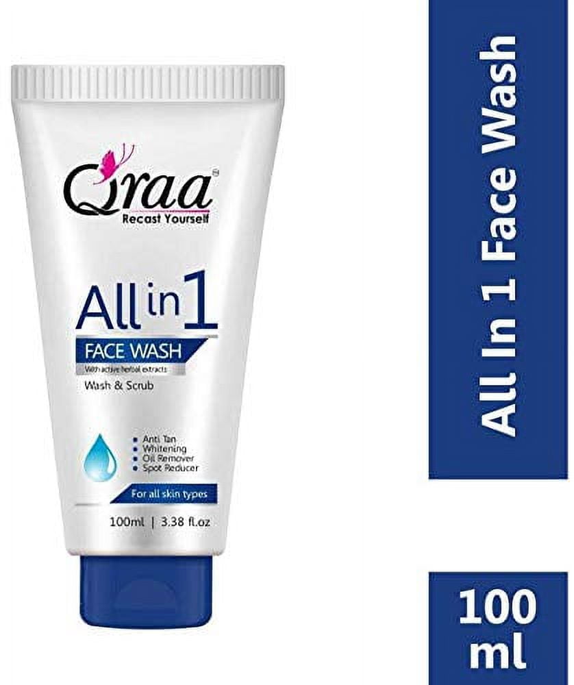 Qraa All-in-One FaceWash for Deep Cleansing, 100g